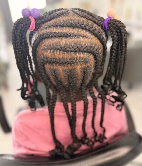 Kids box braids